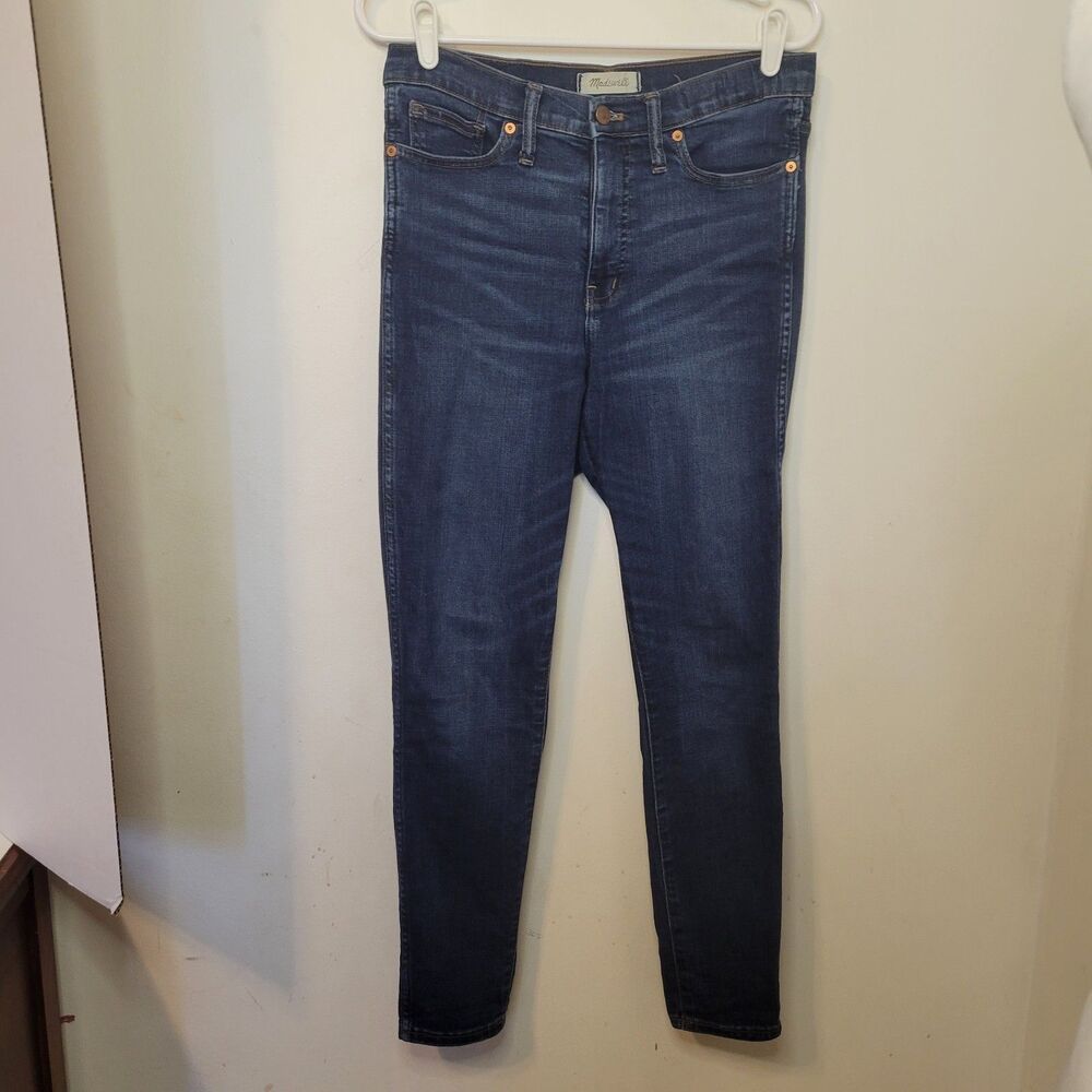 Madewell Women's Skinny Jeans Size 29 Blue Denim Stretch 38in Length Pre-Owned